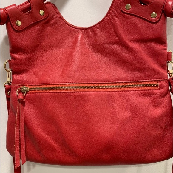 Pietro Alessandro Vibrant Red Shoulder Bag - Picture 1 of 8
